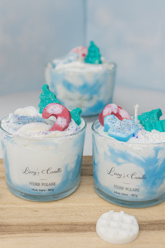Bougie Féérie Polaire – Musc Blanc - 180g