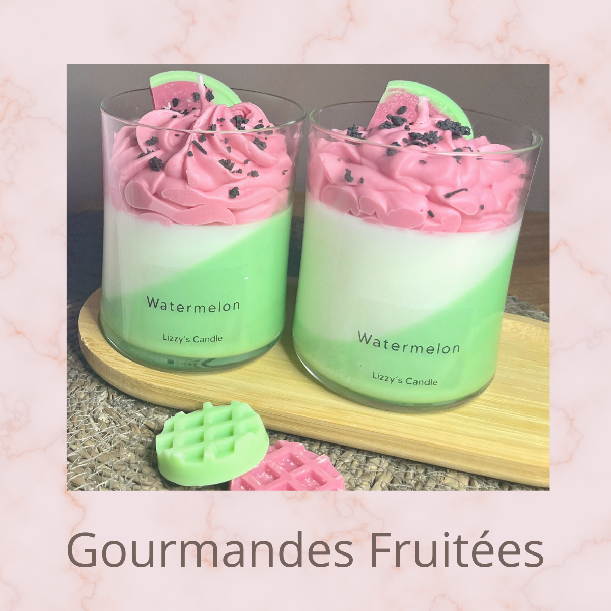 Bougies gourmandes fruitées 🍓🍋🍉