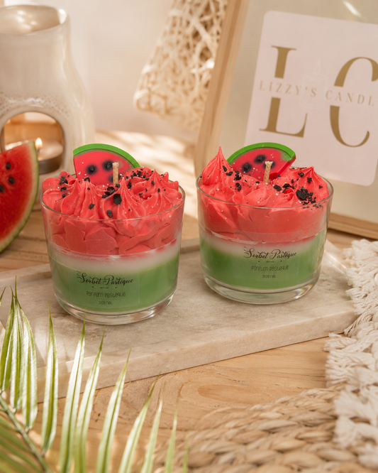 Bougie gourmande - Sorbet Pastèque - 300g net