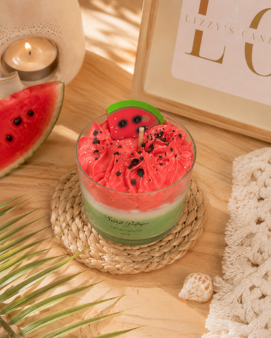 Bougie gourmande - Sorbet Pastèque - 300g net