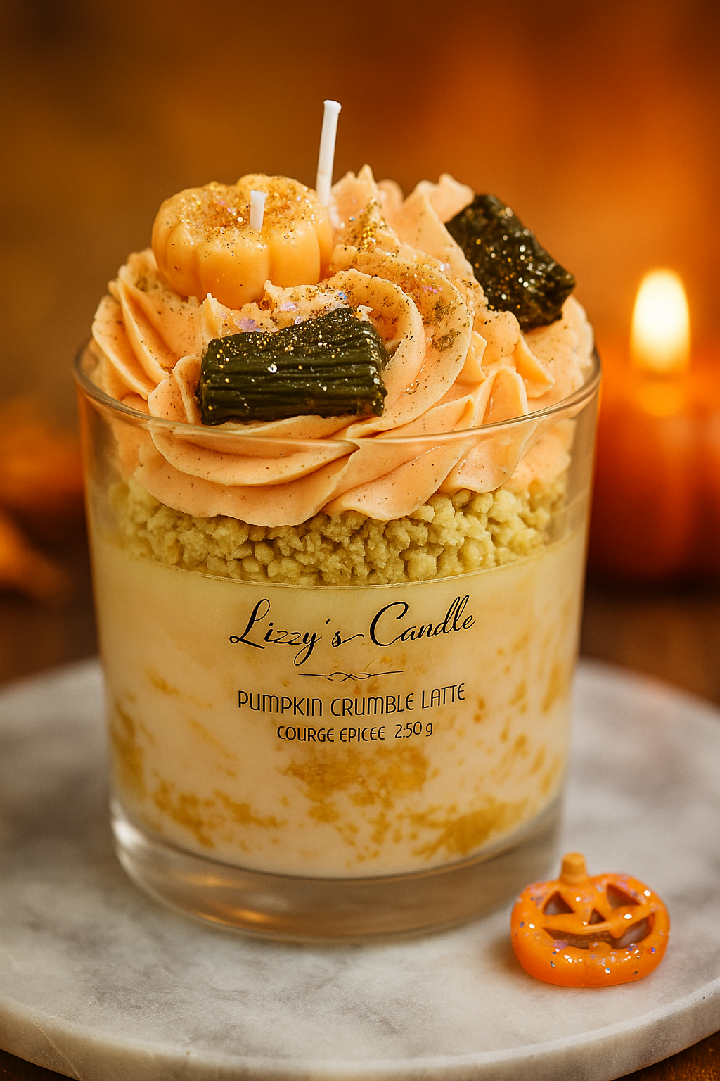 Bougie gourmande - Pumpkin Crumble Latte - 250g