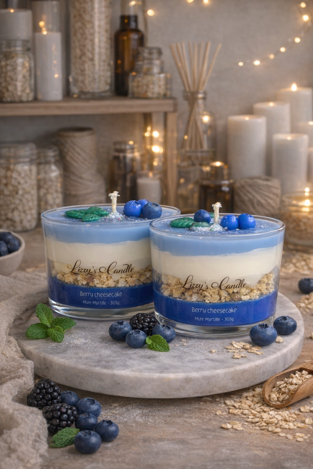 Bougie gourmande - Berry Cheesecake - 170 g net