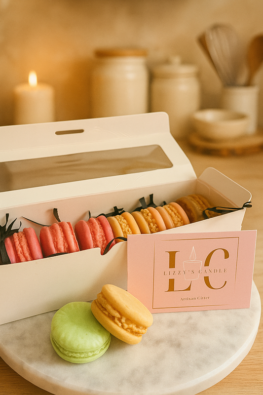 Coffret Macarons Fondants – 8 pièces (2 parfums au choix) - 130g environ