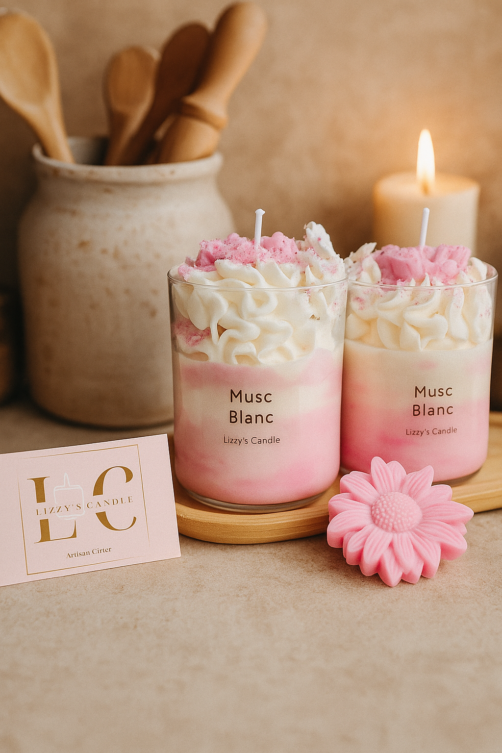 Bougie Gourmande Chantilly — Musc Blanc - 250g