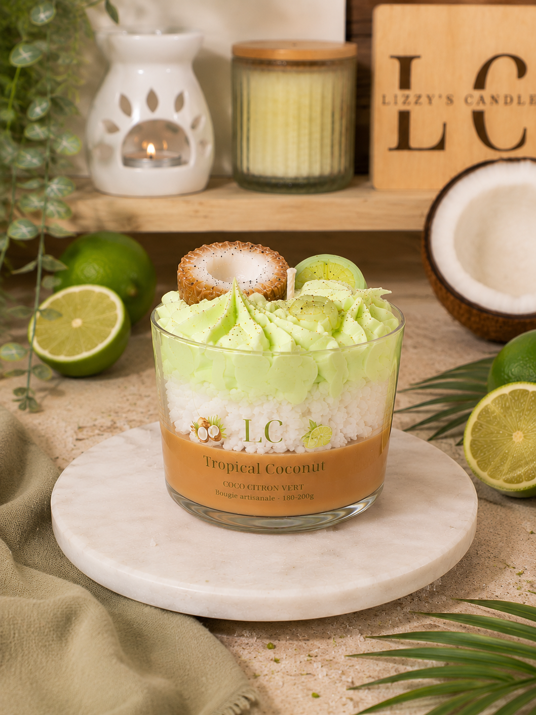 Bougie gourmande - Tropical Coconut - 180g