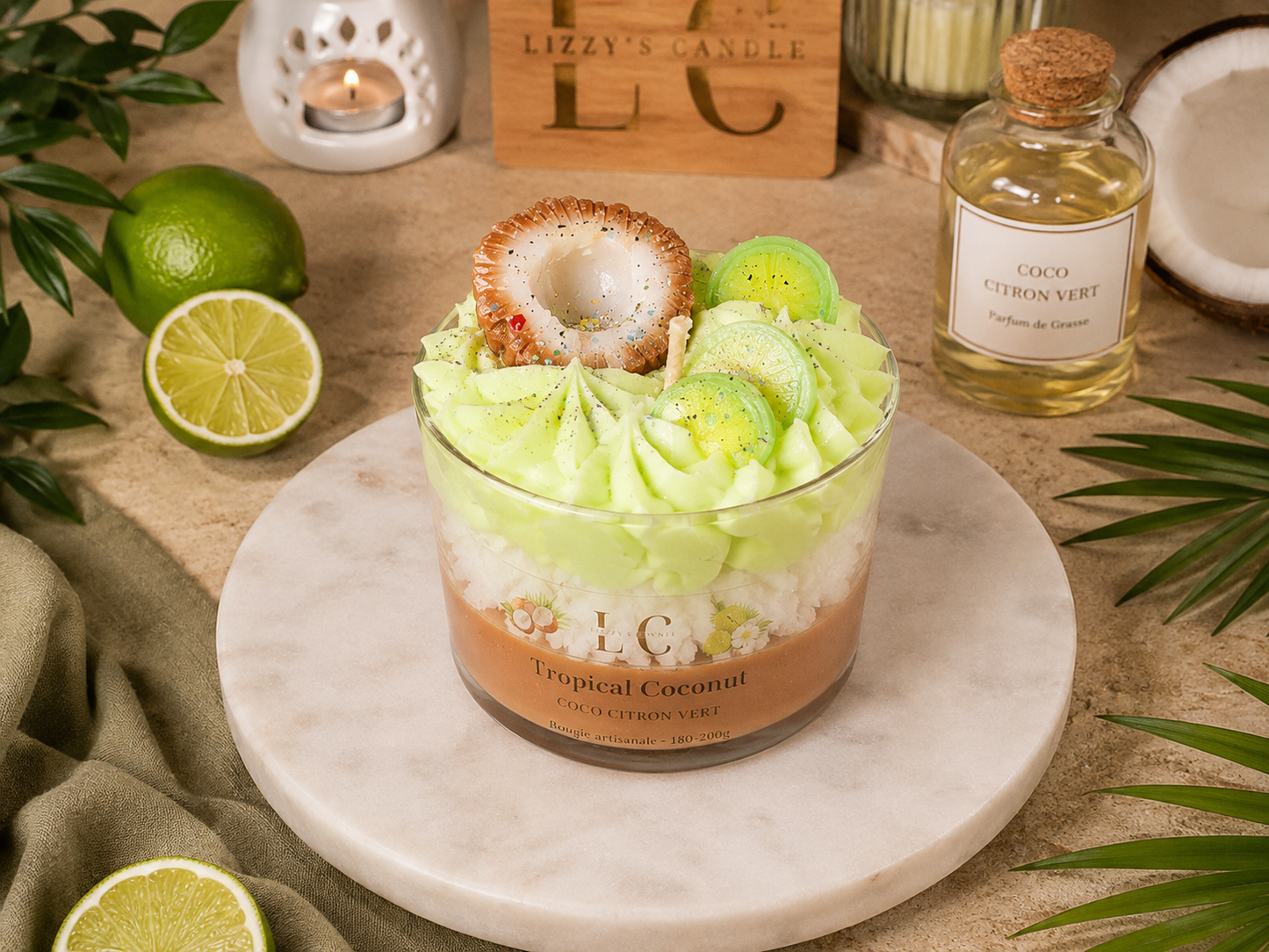 Bougie gourmande - Tropical Coconut - 180g