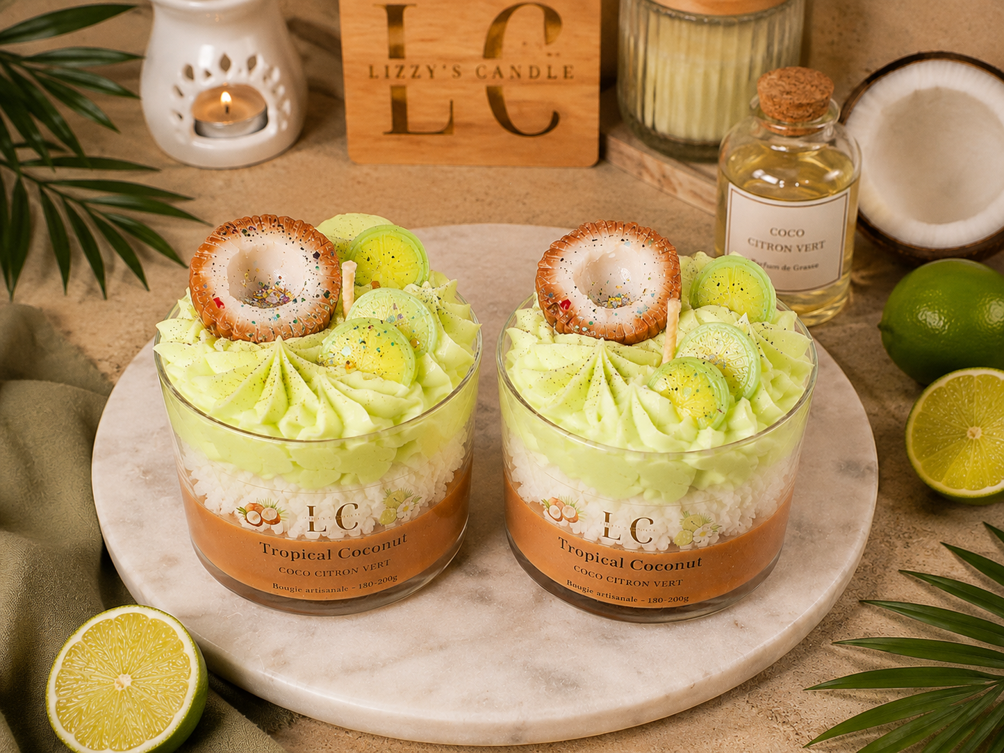 Bougie gourmande - Tropical Coconut - 180g