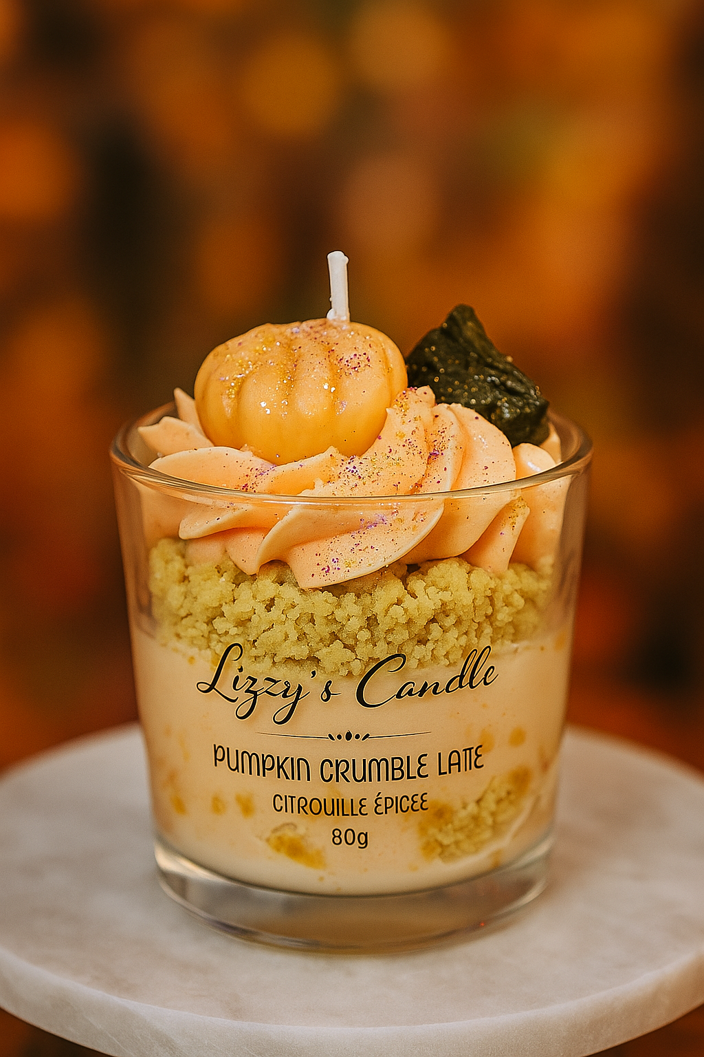 Bougie gourmande - Pumpkin Crumble Latte - 150g